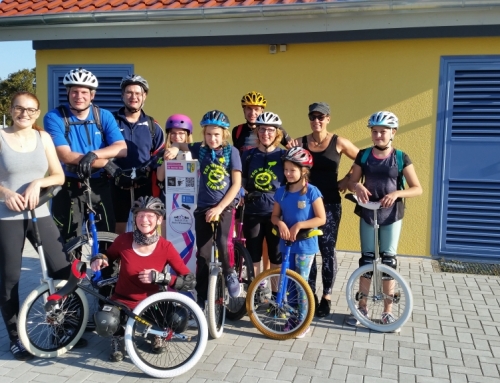 Einradtour mit dem Kronauer Einradverein zum St. Leoner See